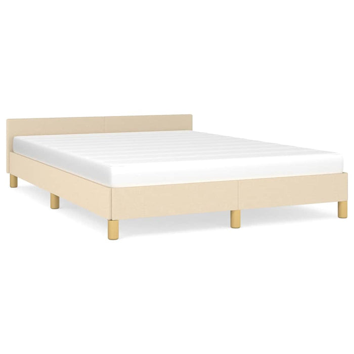 Cadru de pat fără saltea, crem, 140x190 cm, textil - WALTI WALTI