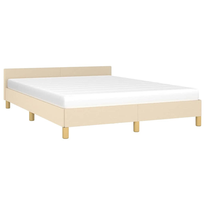 Cadru de pat fără saltea, crem, 140x190 cm, textil - WALTI WALTI