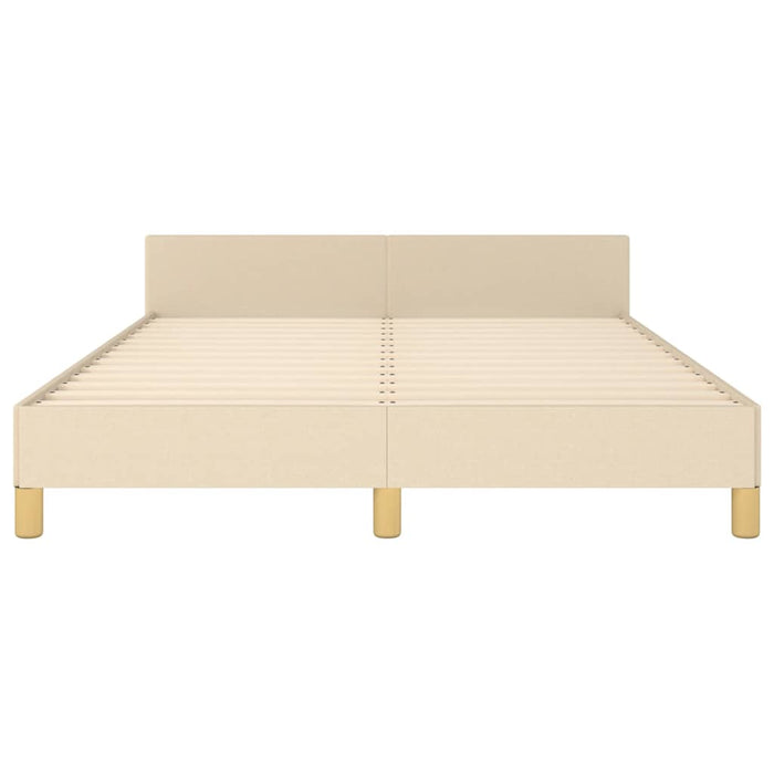 Cadru de pat fără saltea, crem, 140x190 cm, textil - WALTI WALTI
