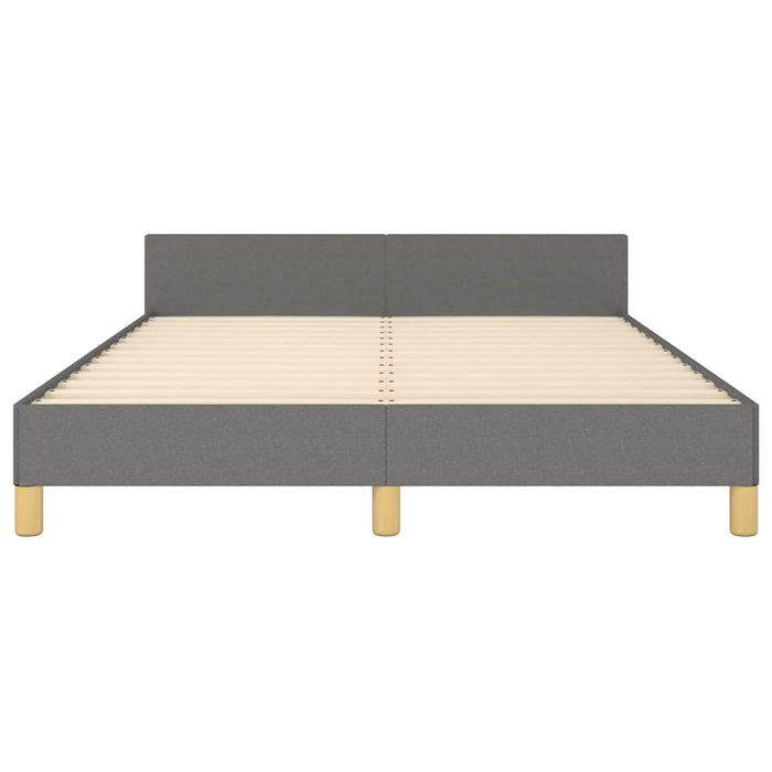 Cadru de pat fără saltea, gri închis, 140x200 cm, textil - WALTI WALTI