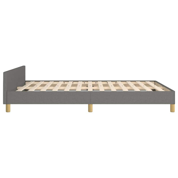 Cadru de pat fără saltea, gri închis, 140x200 cm, textil - WALTI WALTI