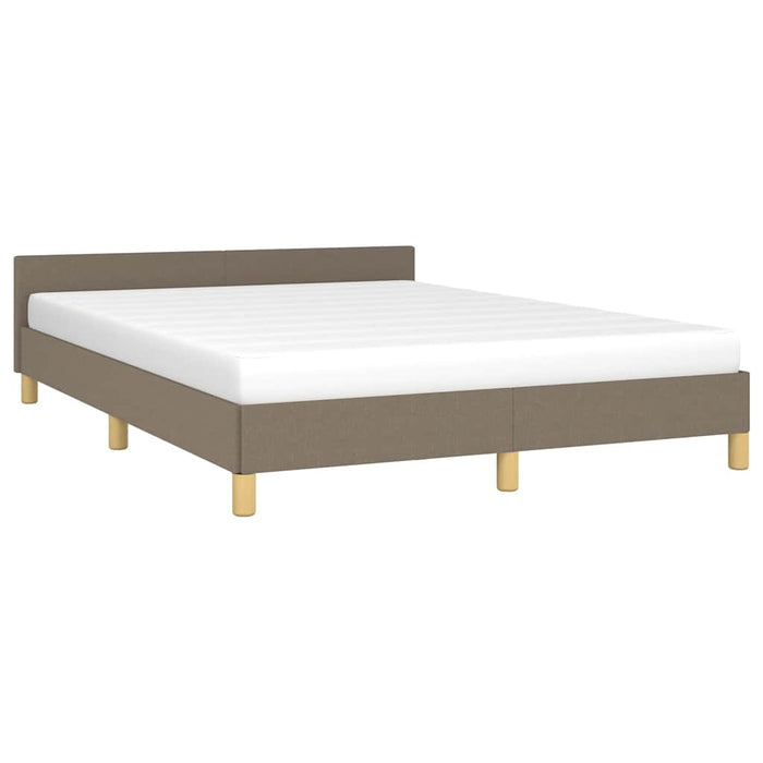 Cadru de pat fără saltea, gri taupe, 140x200 cm, textil - WALTI WALTI