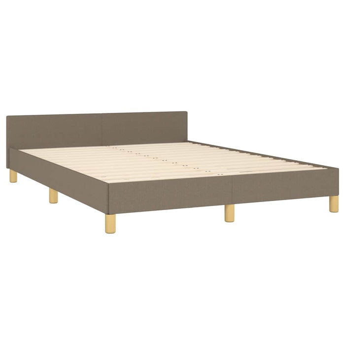 Cadru de pat fără saltea, gri taupe, 140x200 cm, textil - WALTI WALTI