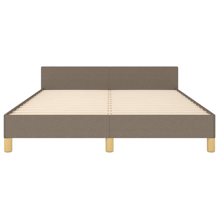 Cadru de pat fără saltea, gri taupe, 140x200 cm, textil - WALTI WALTI