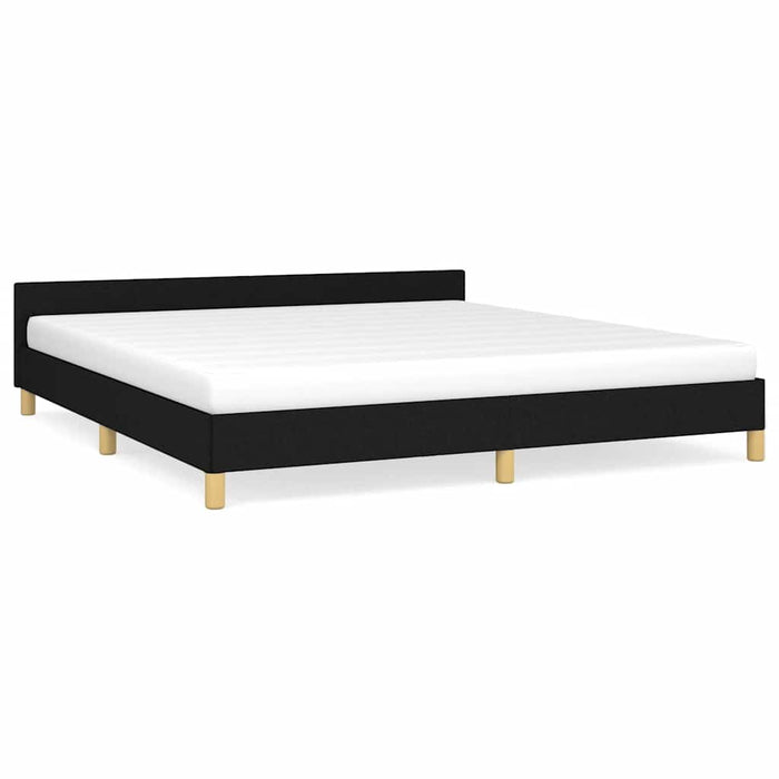 Cadru de pat fără saltea, negru, 160x200 cm, textil - WALTI WALTI