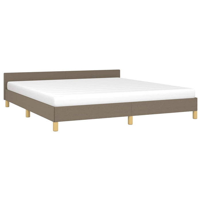 Cadru de pat fără saltea, gri taupe, 160x200 cm, textil - WALTI WALTI