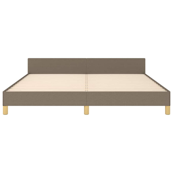 Cadru de pat fără saltea, gri taupe, 160x200 cm, textil - WALTI WALTI