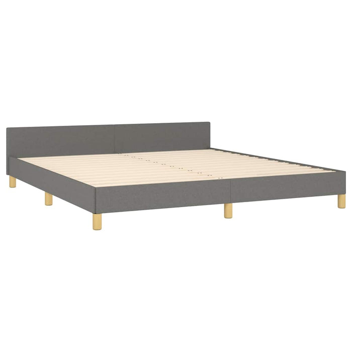 Cadru de pat fără saltea, gri închis, 180x200 cm, textil - WALTI WALTI