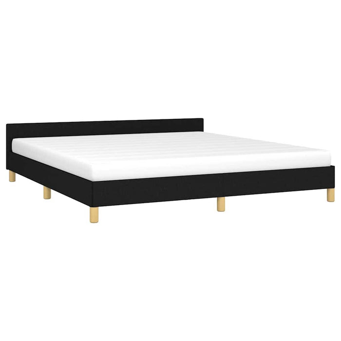 Cadru de pat fără saltea, negru, 180x200 cm, textil - WALTI WALTI