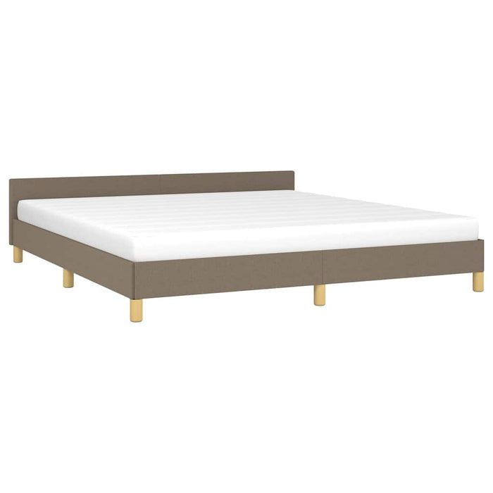 Cadru de pat fără saltea, gri taupe, 180x200 cm, textil - WALTI WALTI