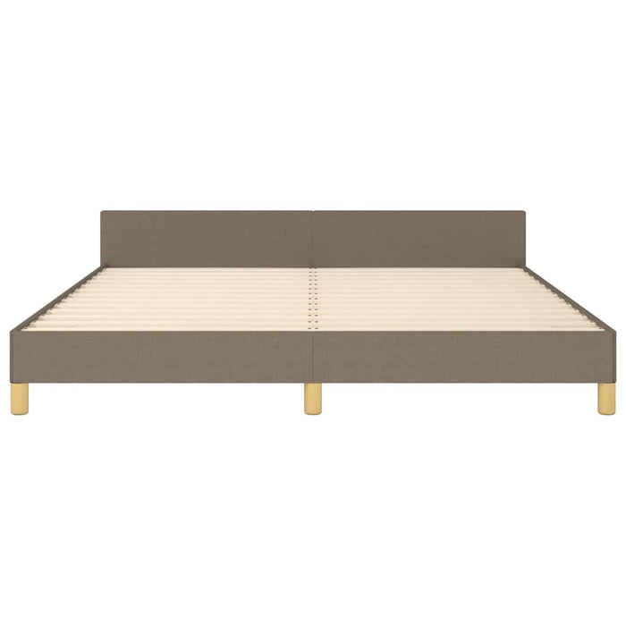 Cadru de pat fără saltea, gri taupe, 180x200 cm, textil - WALTI WALTI