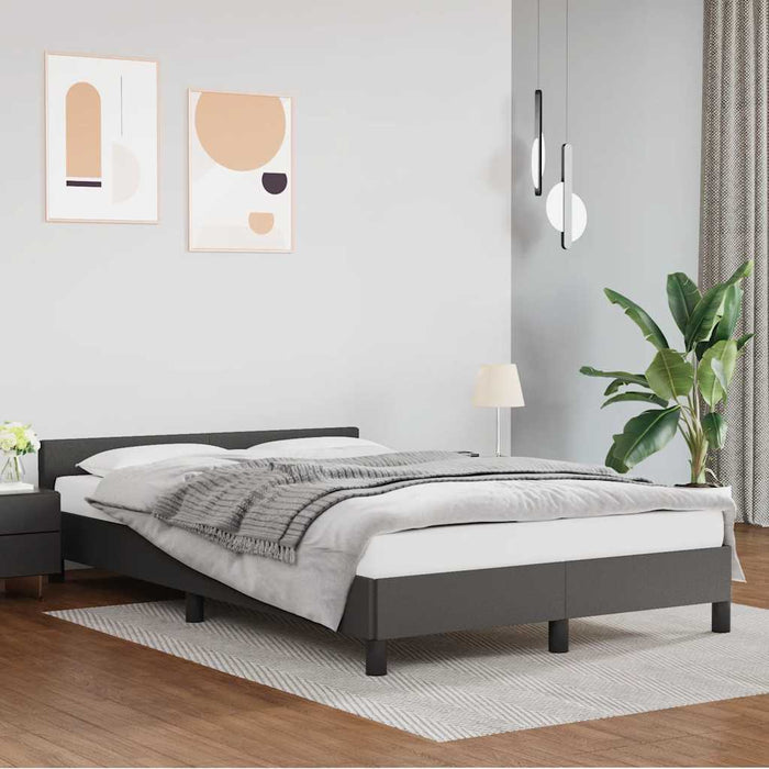 Cadru de pat cu tăblie fără saltea, gri, 120x200 cm - WALTI WALTI