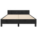 Cadru de pat fără saltea, negru, 120x200 cm, catifea - WALTI WALTI