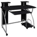 Birou de computer, negru, 110x52x88,5 cm, lemn prelucrat - WALTI WALTI