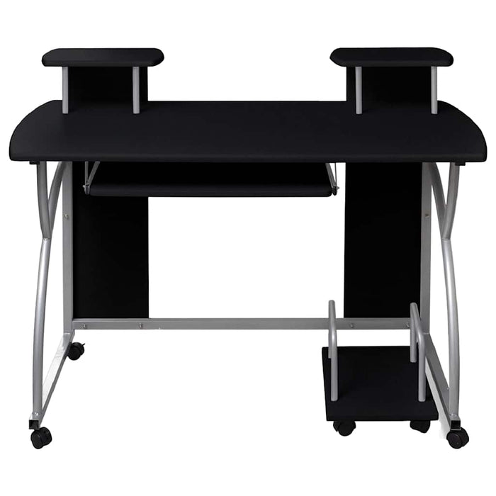 Birou de computer, negru, 110x52x88,5 cm, lemn prelucrat - WALTI WALTI
