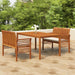 Set mobilier de exterior cu perne, 3 piese, lemn masiv acacia - WALTI WALTI