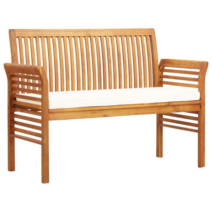 Set mobilier de exterior cu perne, 5 piese, lemn masiv acacia WALTI