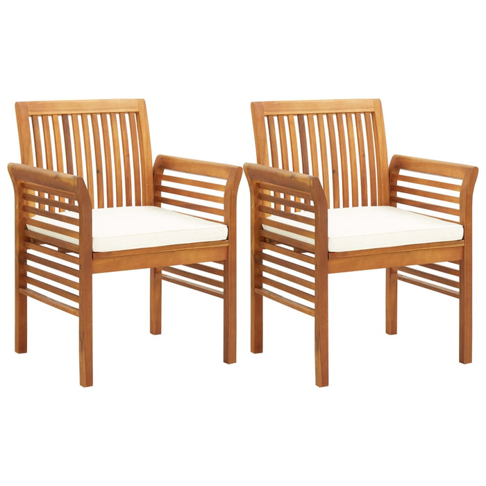 Set mobilier de exterior cu perne, 5 piese, lemn masiv acacia WALTI