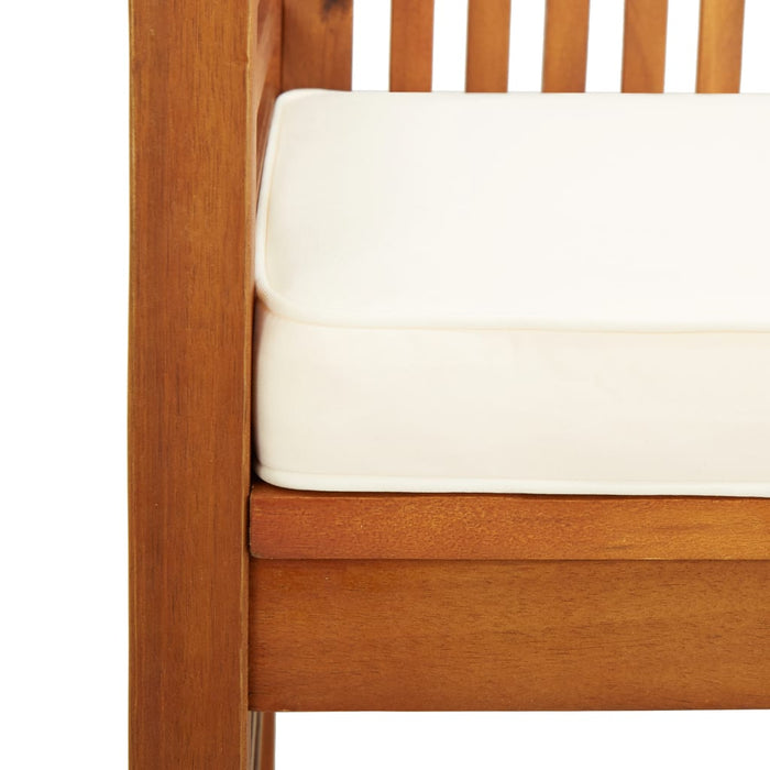 Set mobilier de exterior cu perne, 5 piese, lemn masiv acacia WALTI