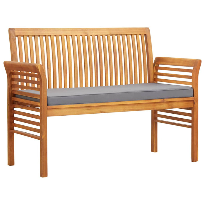 Set mobilier de exterior cu perne, 5 piese, lemn masiv acacia WALTI