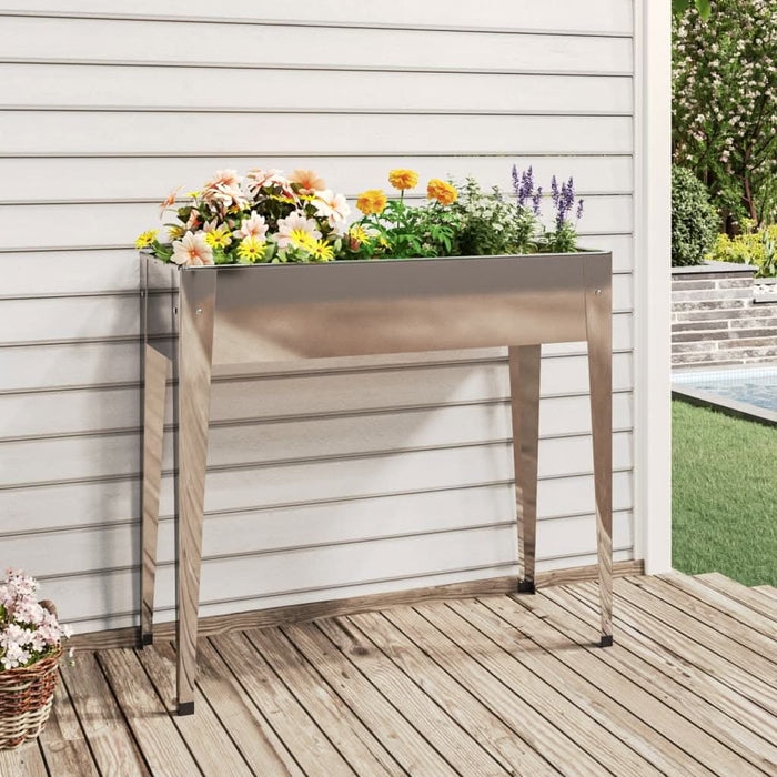 Jardinieră de grădină, 100,5x40,5x90 cm, oțel galvanizat - WALTI WALTI