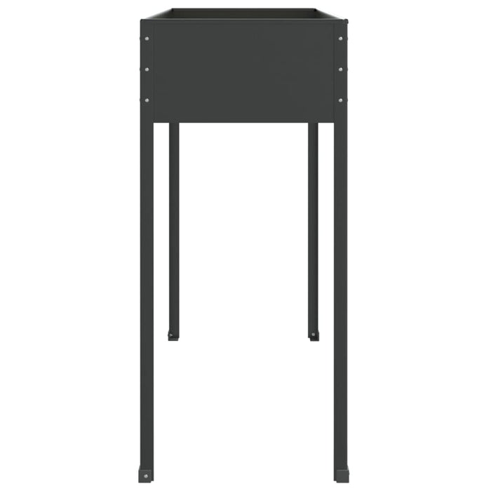 Jardinieră de grădină antracit 100,5x40,5x90 cm oțel galvanizat - WALTI WALTI