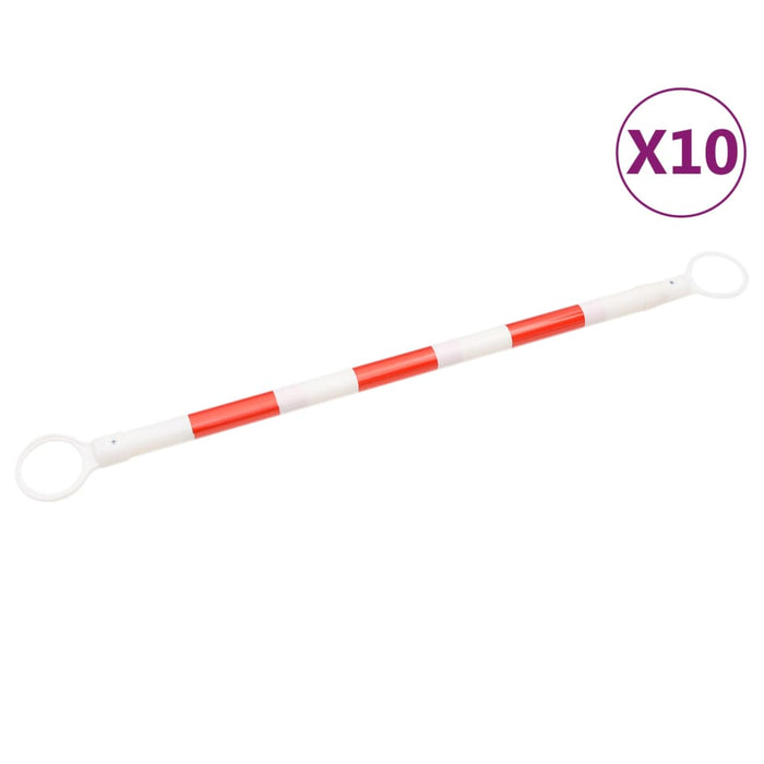 Bare retractabile de conuri de trafic 10 buc. 116-197 cm ABS - WALTI WALTI
