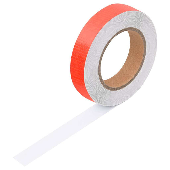 Bandă reflectorizantă, roșu, 2,5 cmx20 m, PVC WALTI