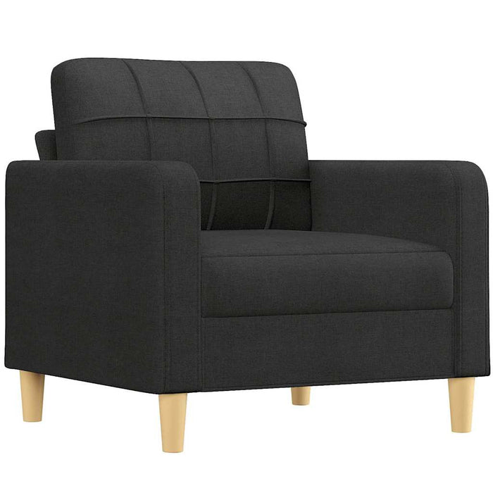 Fotoliu canapea, negru, 60 cm, material textil WALTI