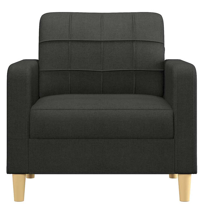 Fotoliu canapea, negru, 60 cm, material textil WALTI