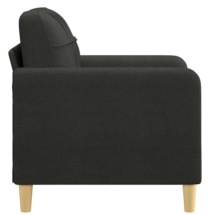 Fotoliu canapea, negru, 60 cm, material textil WALTI