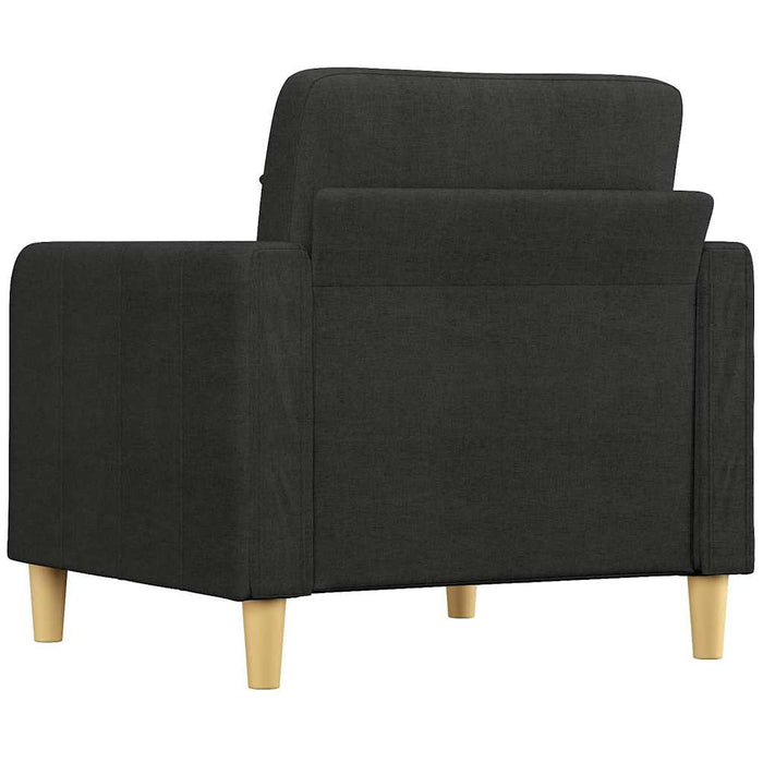 Fotoliu canapea, negru, 60 cm, material textil WALTI