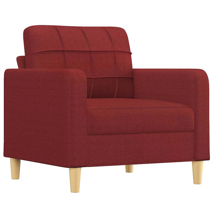 Fotoliu canapea, roșu vin, 60 cm, material textil WALTI