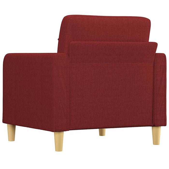 Fotoliu canapea, roșu vin, 60 cm, material textil WALTI