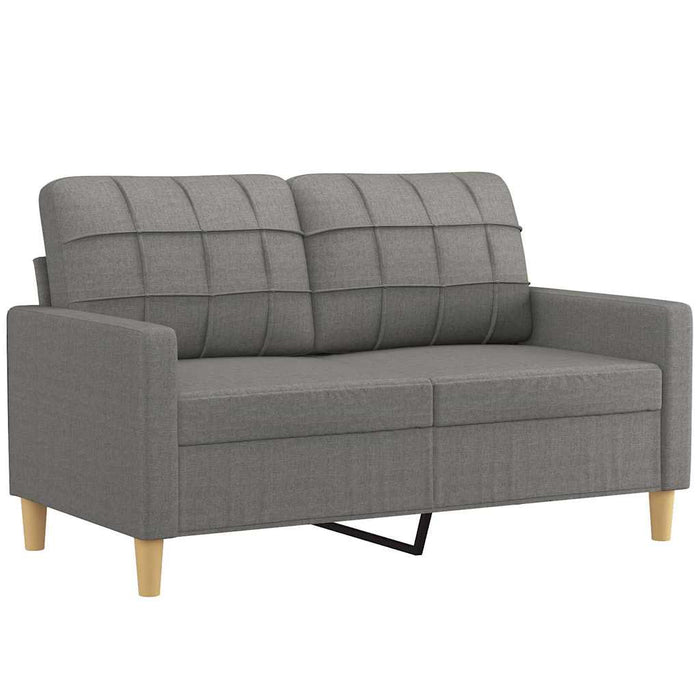 Canapea cu 2 locuri, gri închis, 120 cm, material textil WALTI