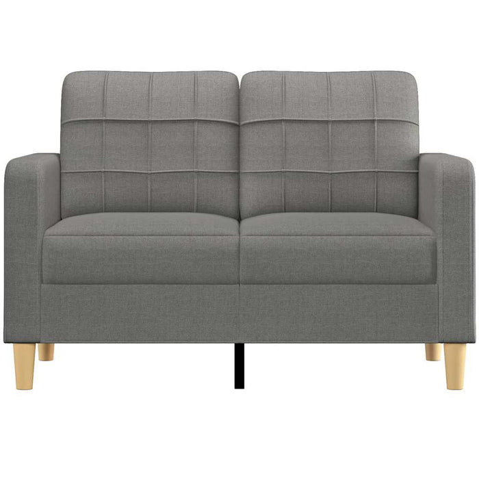 Canapea cu 2 locuri, gri închis, 120 cm, material textil WALTI