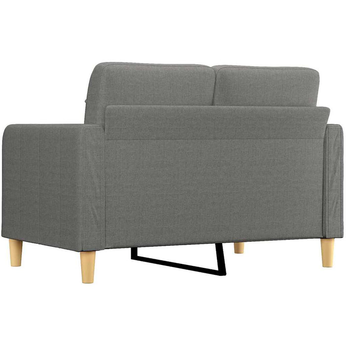 Canapea cu 2 locuri, gri închis, 120 cm, material textil WALTI
