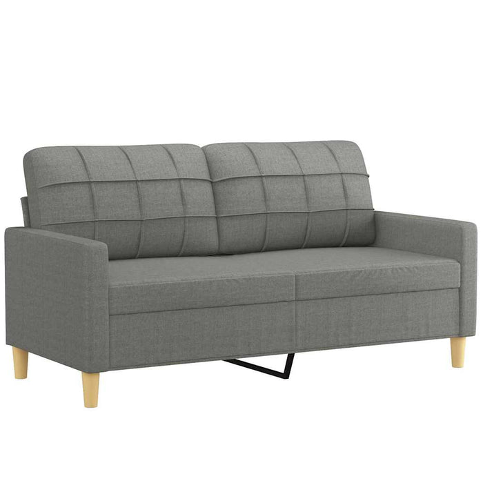 Canapea cu 2 locuri, gri închis, 140 cm, material textil WALTI