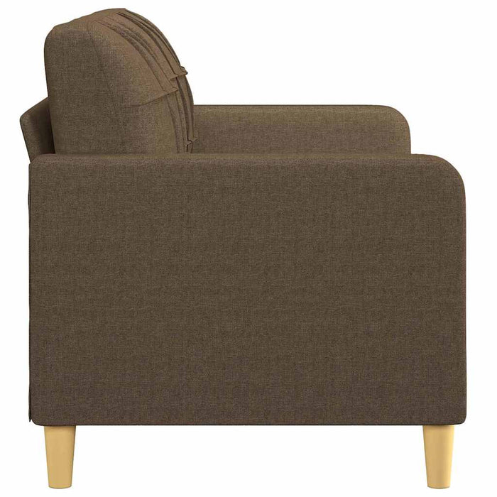Canapea cu 2 locuri, maro, 140 cm, material textil WALTI