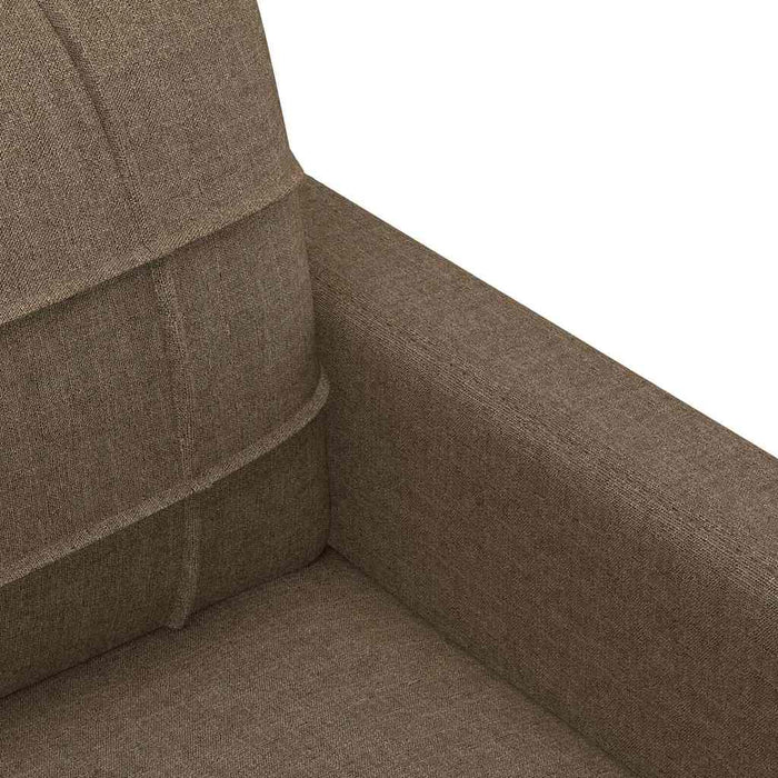 Canapea cu 2 locuri, maro, 140 cm, material textil WALTI