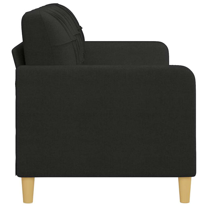 Canapea cu 3 locuri, negru, 180 cm, material textil WALTI