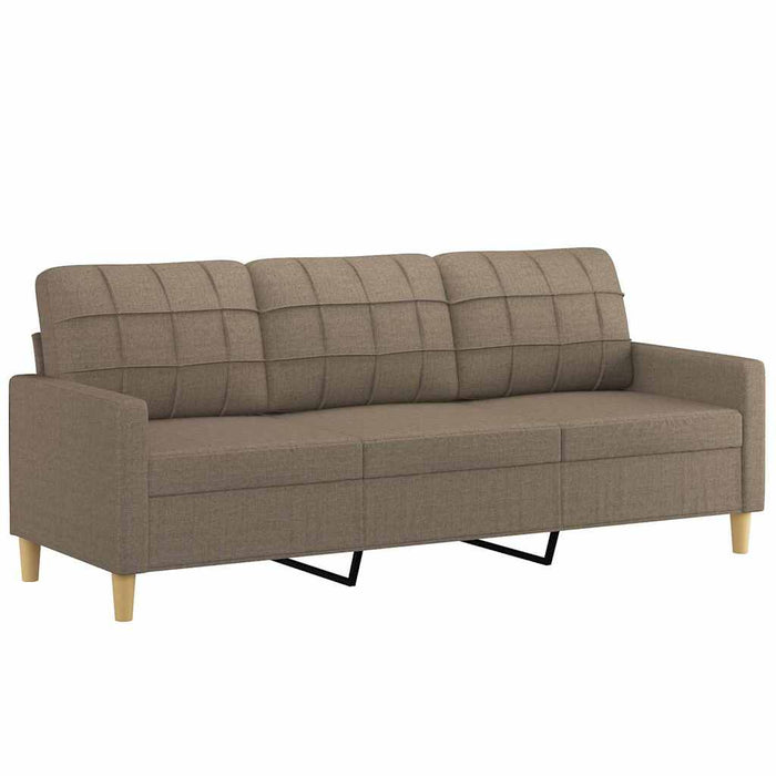 Canapea cu 3 locuri, taupe, 180 cm, material textil WALTI