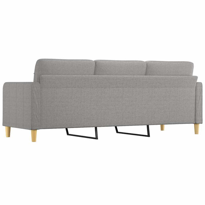 Canapea cu 3 locuri, gri deschis, 210 cm, material textil WALTI