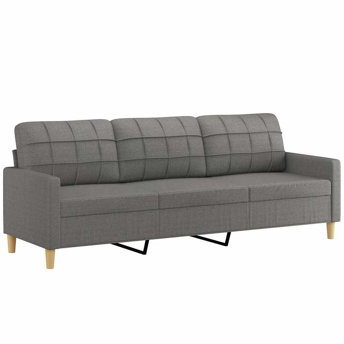 Canapea cu 3 locuri, gri închis, 210 cm, material textil WALTI