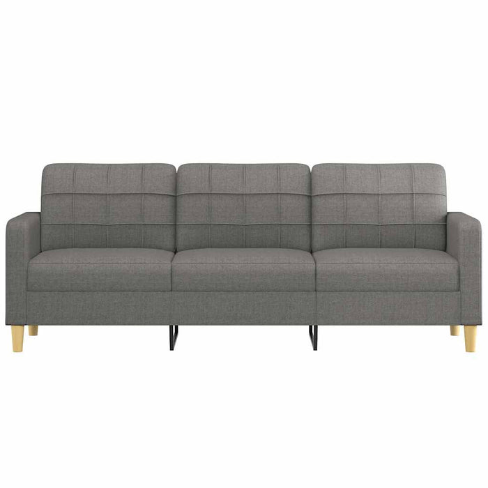 Canapea cu 3 locuri, gri închis, 210 cm, material textil WALTI