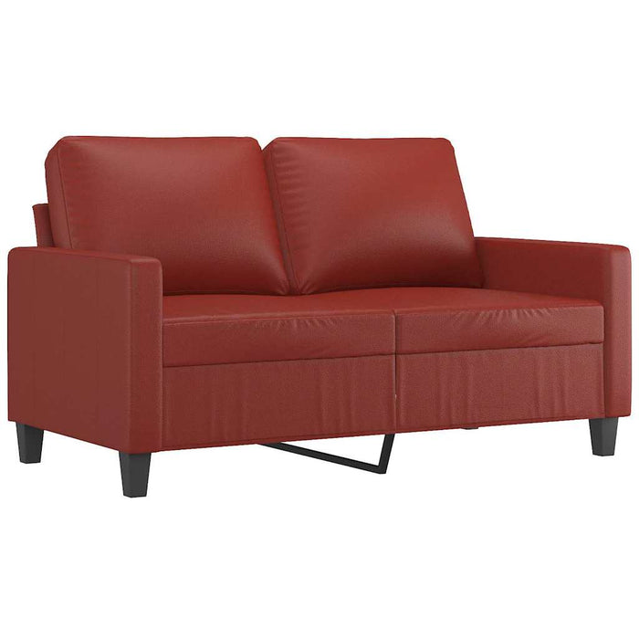 Canapea cu 2 locuri, roșu vin, 120 cm, material textil WALTI