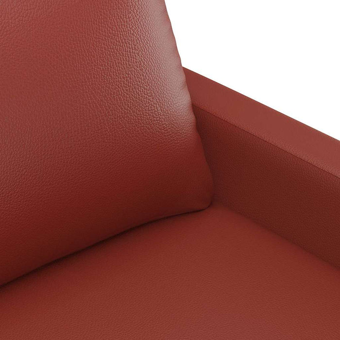 Canapea cu 2 locuri, roșu vin, 120 cm, material textil WALTI