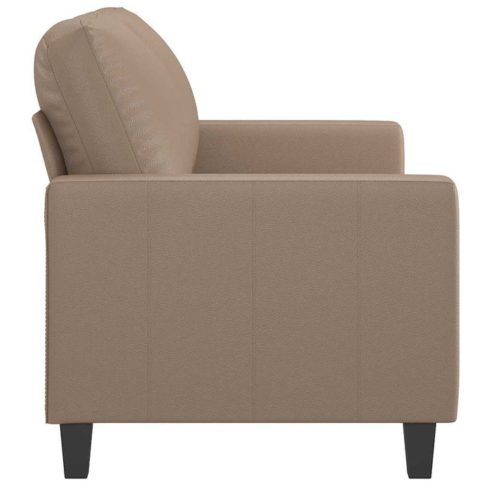 Canapea cu 2 locuri, cappuccino, 120 cm, piele ecologică WALTI