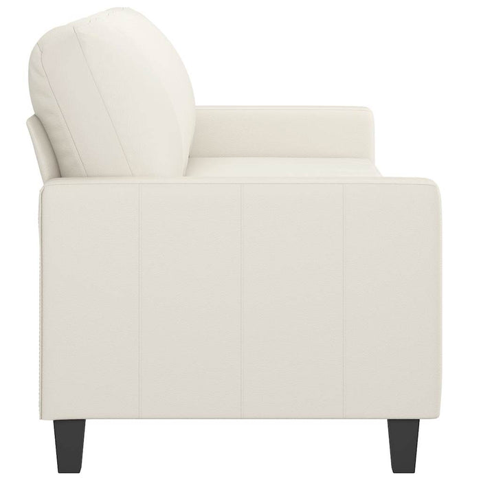Canapea cu 3 locuri, crem, 180 cm, piele ecologică WALTI