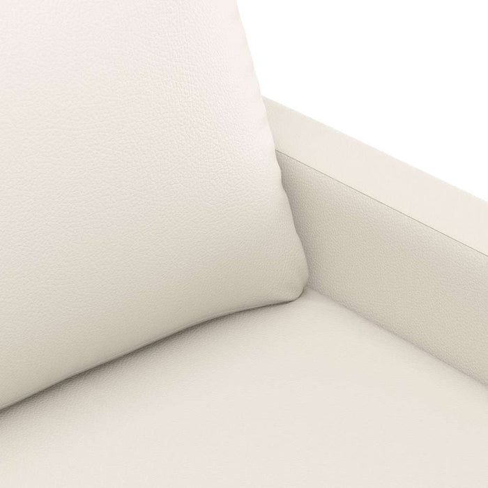 Canapea cu 3 locuri, crem, 180 cm, piele ecologică WALTI
